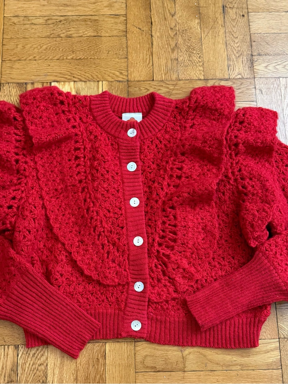 Farm Rio
Red Flower Texture Knit Cardigan - Picture 9 of 16